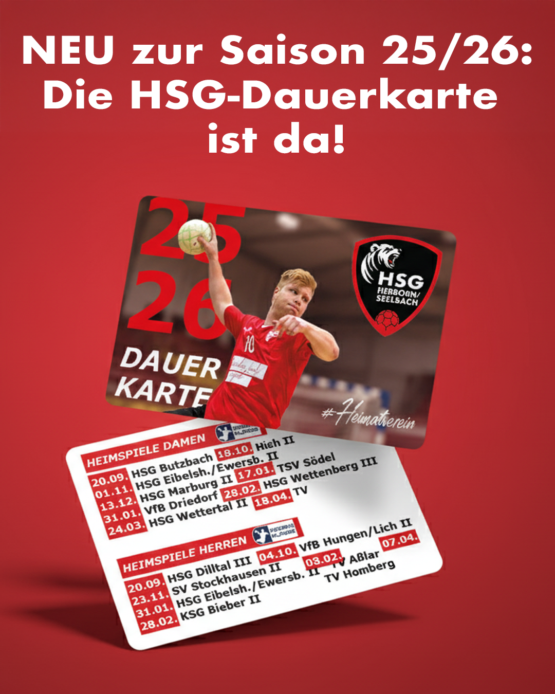 🎟️ Die HSG-Dauerkarte ist da! 🎟️