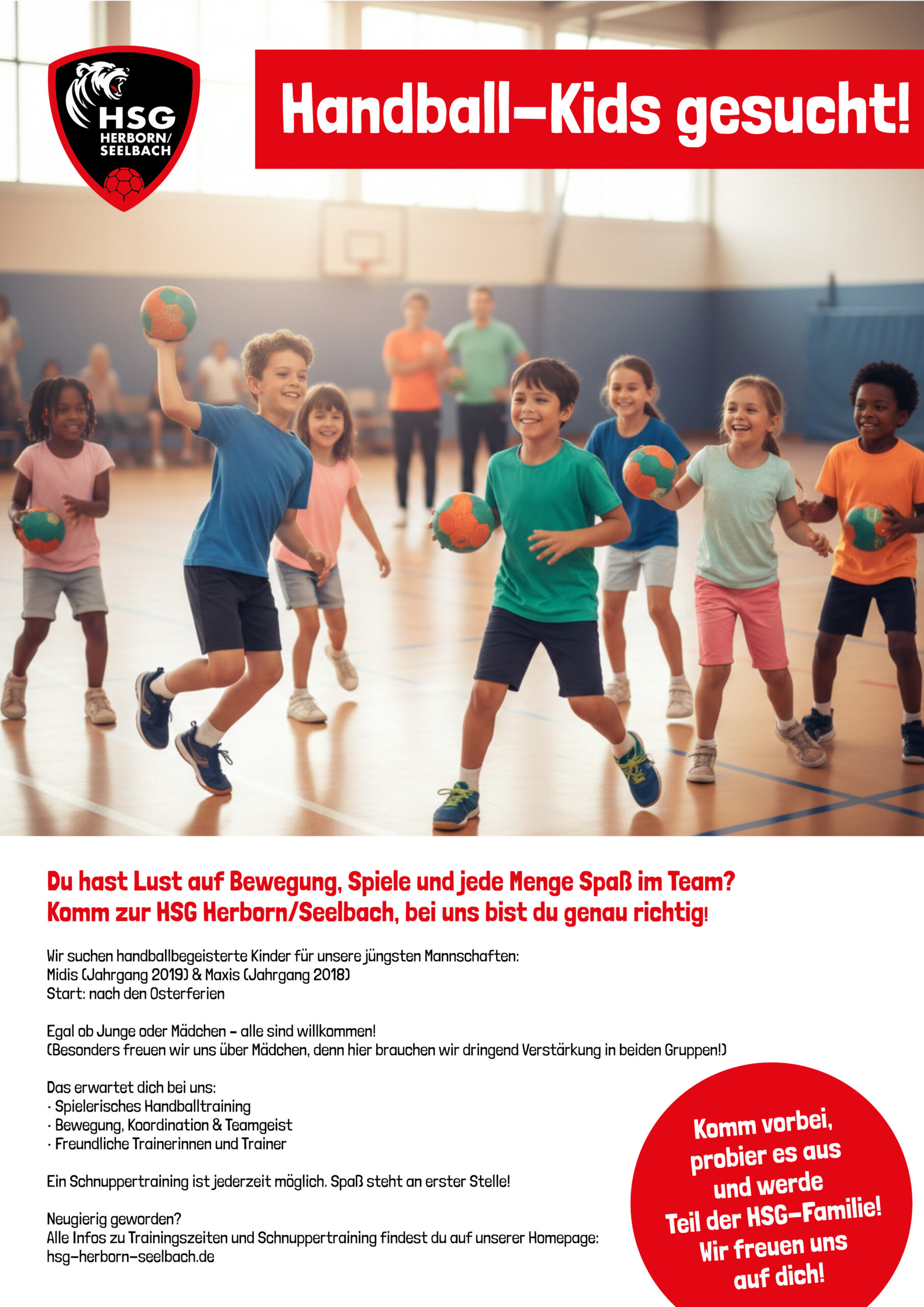 🤾‍♀️🤾‍♂️ Handball-Kids gesucht!