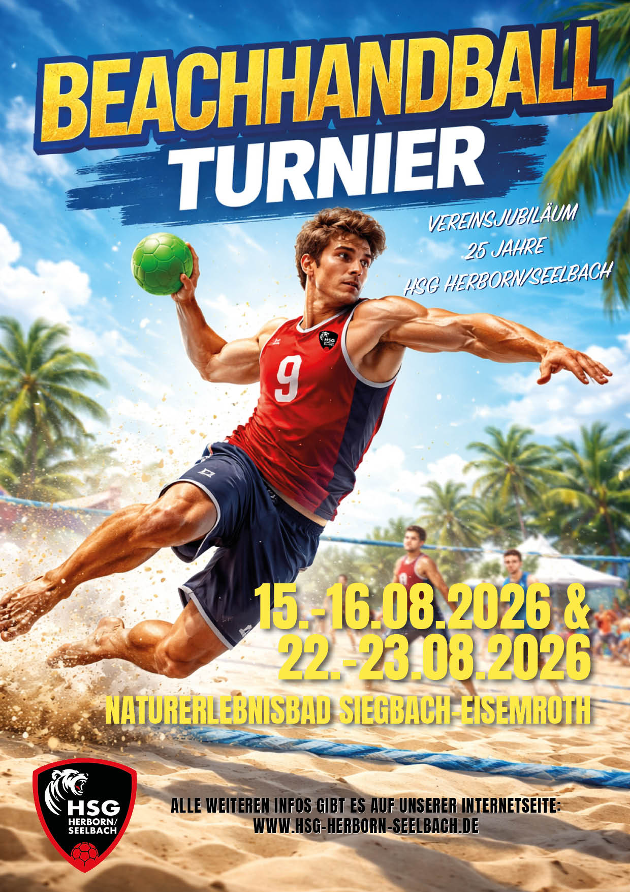 🏖️ Beachhandball-Turnier „25 Jahre HSG Herborn/Seelbach“