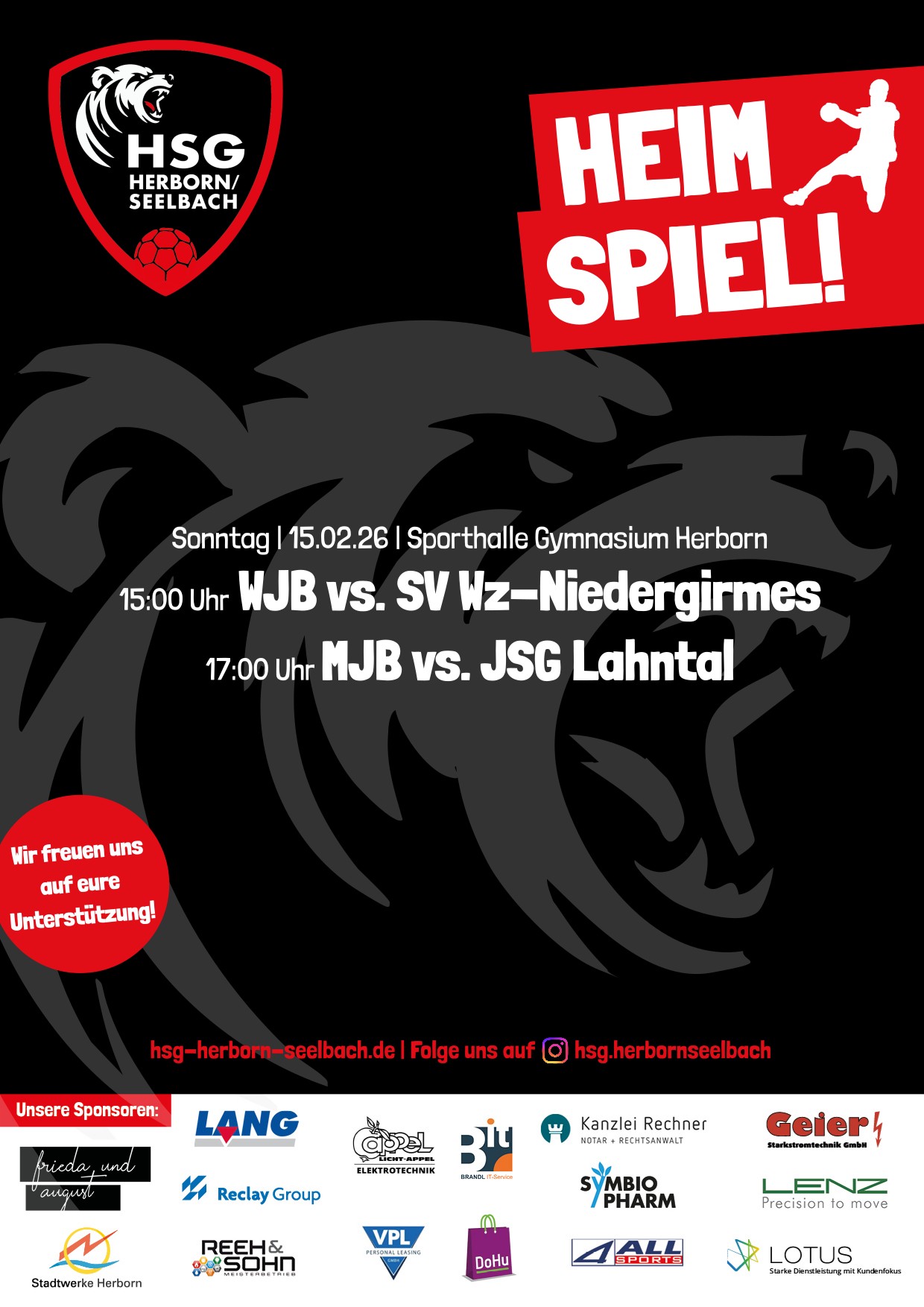 🔥 Heimspiel-Wochenende bei der HSG Herborn/Seelbach! 🔥