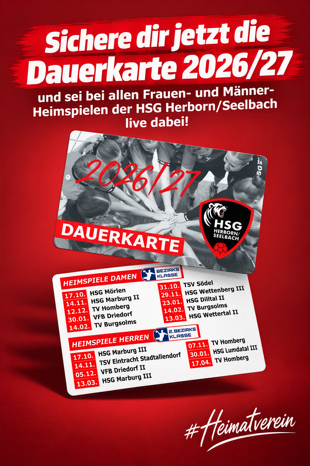 Dauerkarten 2026/27 jetzt erhältlich!