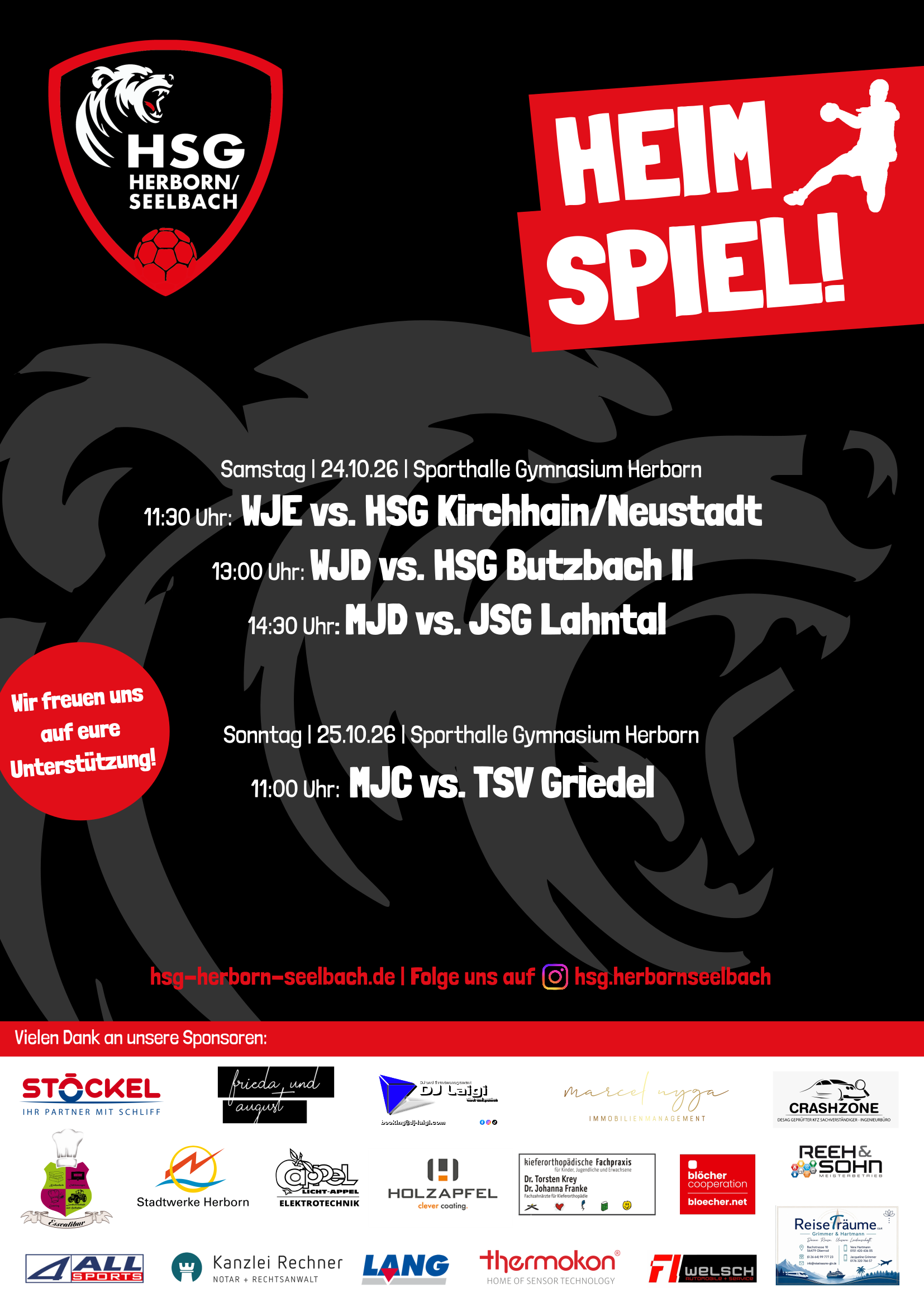 🔥 Heimspiel-Wochenende bei der HSG Herborn/Seelbach! 🔥